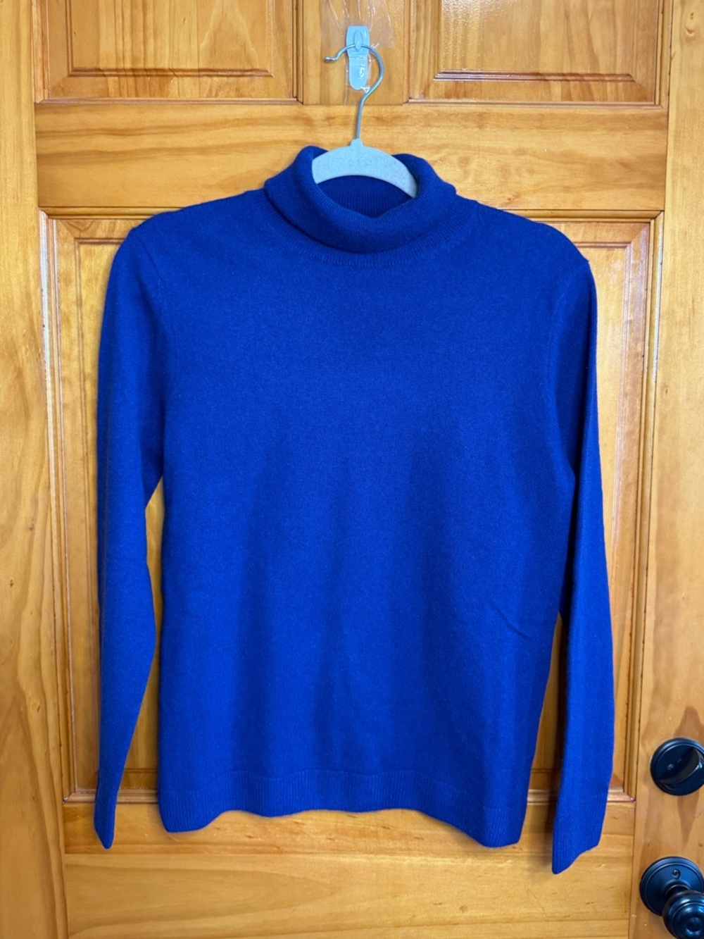 NWT Malo Optimum Womens Wool & Cashmere Blend Blue Turtleneck Sweater Medium